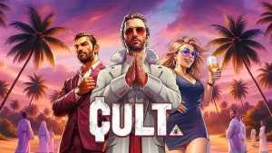 Tampilan visual slot Cult dengan tema ritual misterius